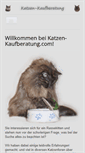Mobile Screenshot of katzen-kaufberatung.com