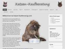 Tablet Screenshot of katzen-kaufberatung.com